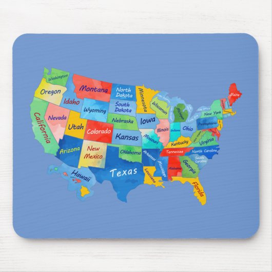 USA Karte Mousepad (Vorne)