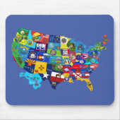 USA Karte Mousepad (Vorne)