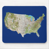 USA-Karte Mousepad (Vorne)