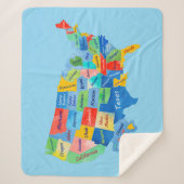 USA Karte Sherpadecke (Vorderseite)