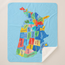 USA Karte Sherpadecke