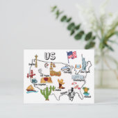 USA Karte US-Karte Hauptstädte Namen Vereinigte St (Stehend Vorderseite)