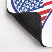 USA Katalonien Liebe Hearts Mousepad (Ecke)