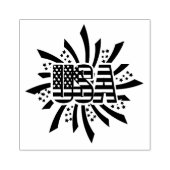 USA Kautschuk-Briefmarke Gummistempel (Prägung)
