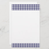 USA kennzeichnen den blauen und weißen überprüften Briefpapier (Vorne/Hinten)