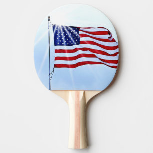 USA kennzeichnen im Wind Tischtennis Schläger