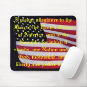 USA kennzeichnen mit Bürgschaft mousepad (Mit Mouse)