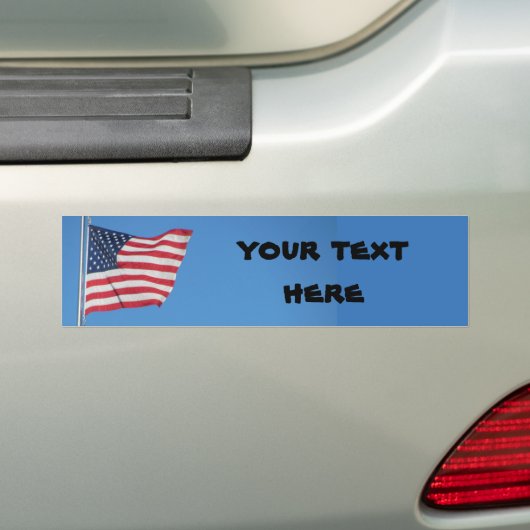 USA kennzeichnen mit Ihrem Text Autoaufkleber (Auf Auto)