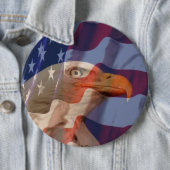 USA kennzeichnen mit Weißkopfseeadler-Knopf Button (Beispiel)