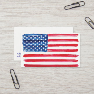 USA kennzeichnen patriotisches amerikanisches Visitenkarte