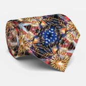 USA kennzeichnen und Feuerwerke Krawatte (Gerollt)