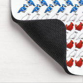 USA kennzeichnet gemacht von den Vögeln Mousepad (Ecke)