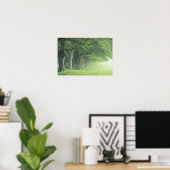 USA, Kentucky Baumreihe im Frühjahr Poster (Heimbüro)