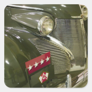 USA, Kentucky, Fort Knox: Patton Museum von Quadratischer Aufkleber