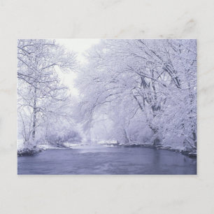 USA, Kentucky, Louisville. Schnee bedeckt Postkarte