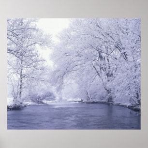 USA, Kentucky, Louisville. Snow covered Poster