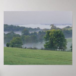 USA, Kentucky. Rollende Hügel des Bluegrass Poster