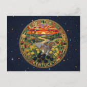 USA Kentucky Staatsembleme Postkarte (Vorderseite)