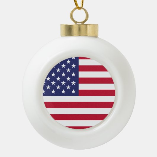 USA KERAMIK Kugel-Ornament (Vorderseite)