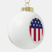 USA KERAMIK Kugel-Ornament (Links)