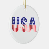 USA KERAMIK ORNAMENT (Rechts)