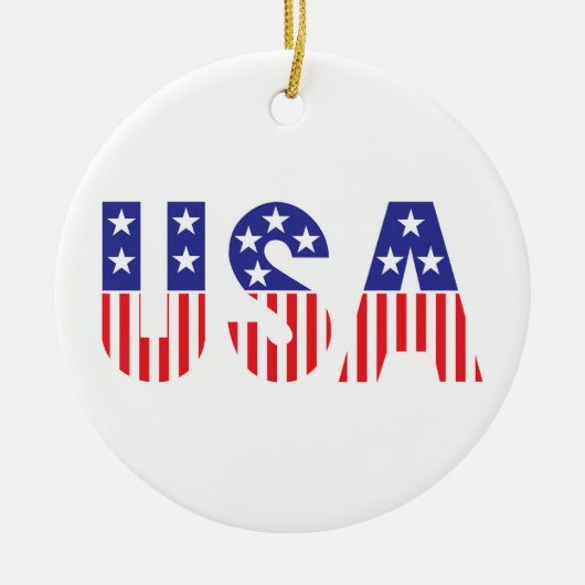 USA KERAMIK ORNAMENT (Vorne)