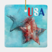 USA Keramik-Ornament Keramikornament (Rückseite)