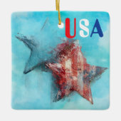 USA Keramik-Ornament Keramikornament (Vorderseite)