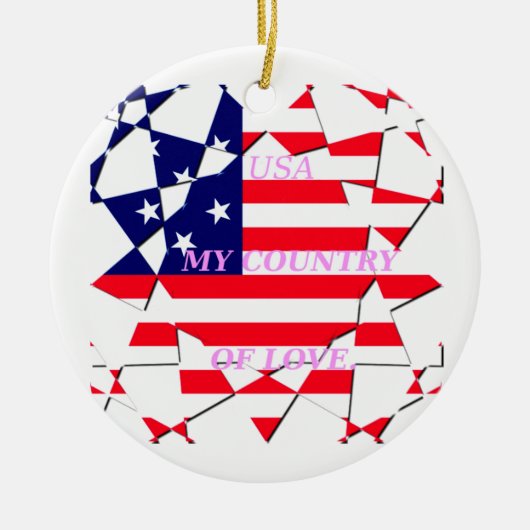 USA KERAMIKORNAMENT (Vorne)