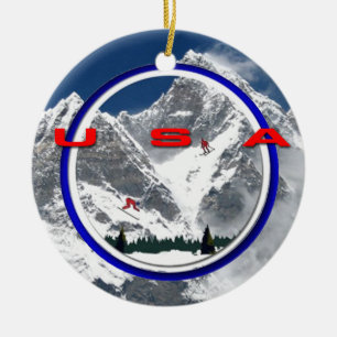 USA KERAMIKORNAMENT