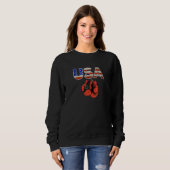 USA-Kickboxen, US-Boxen, Kickboxer, Amerika-Boxen Sweatshirt (Vorne ganz)