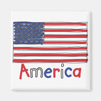 USA - KIDS-Flagge Magnet