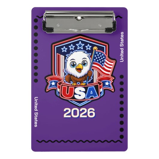USA Kinder Mini Klemmbrett (Vorderseite)