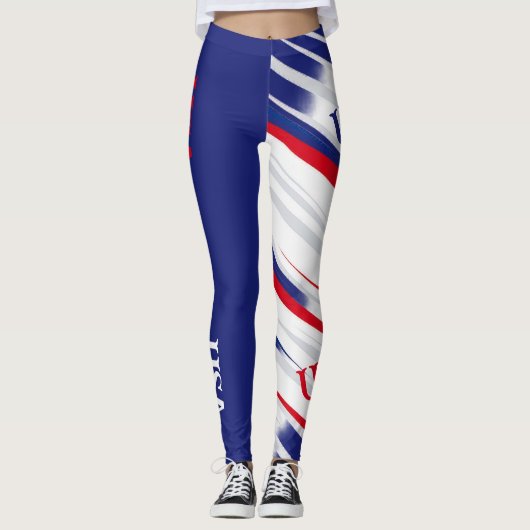 USA klassisch bunt Leggings (Vorderseite)