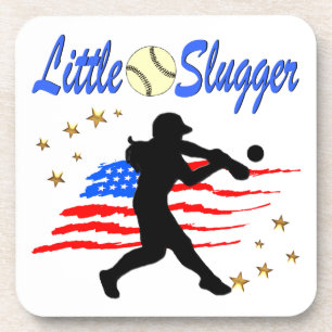 USA KLEINE SLUGGER SOFTBALL GIRLS DESIGN UNTERSETZER