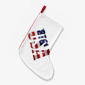 USA KLEINER WEIHNACHTSSTRUMPF (Vorderansicht (hängend))