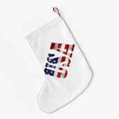 USA KLEINER WEIHNACHTSSTRUMPF (Rückseite (Hängend))