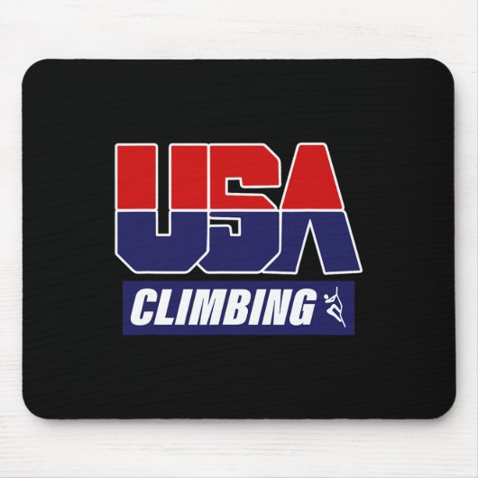 Usa-Kletterer Bergkletterer Felsenkletterer Rock C Mousepad (Vorne)