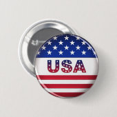 USA - Knopf Button (Vorne & Hinten)
