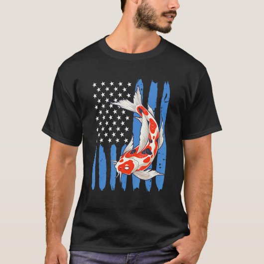 Usa Koi Carp Koi Teich Fisch Teich 2 T-Shirt (Vorderseite)