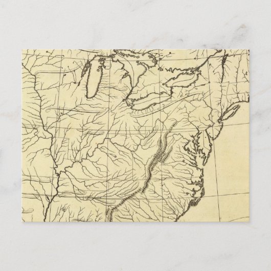 USA-Kontur Postkarte (Vorderseite)