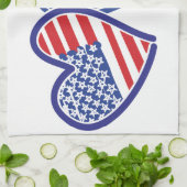 USA Kuba Liebe Hearts Handtuch (Gefaltet)