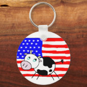 USA Kuh-Schlüsselanhänger Schlüsselanhänger (Vorderseite)