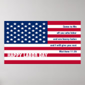 USA LABOR DAY Patriotic Christlich Frame Art TV Poster (Vorne)