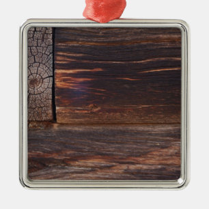 USA, Lachs, Idaho, Blockhütte Ornament Aus Metall