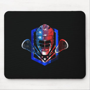 Usa Lacrosse Shirt Youth Lacrosse Lacrosse Player Mousepad