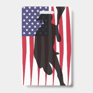 USA Lacrosse unbegrenzt Amerika-Flagge Lax-Spieler Ausweis