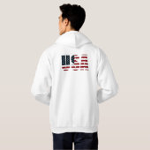 USA - Land der Freiheit Hoodie (Schwarz voll)