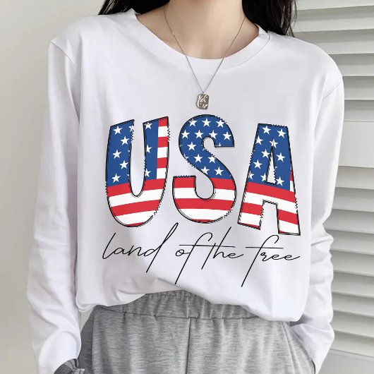 USA Land des freien Shirts, Patriotic 4. Juli T-Shirt