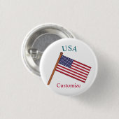 USA Landesflagge Thunder_Cove Button (Vorne & Hinten)